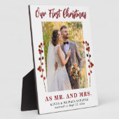 Onze eerste kerst samen foto fotoplaat (Zijkant)
