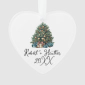 Onze eerste kerst samen koppels Git Keepsake Ornament (voorkant)