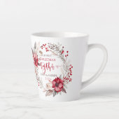 Onze eerste kerst samen krans latte mok (Rechts)