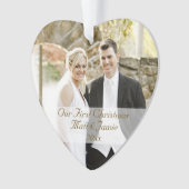 Onze eerste kerst samen ornament (voorkant)