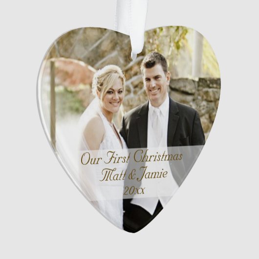 Onze eerste kerst samen ornament (voorkant)