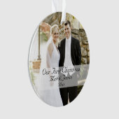Onze eerste kerst samen ornament (voorkant)