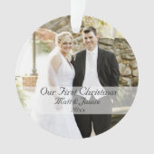 Onze eerste kerst samen ornament (voorkant)