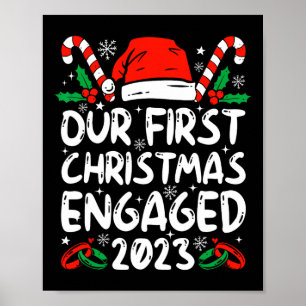 Onze eerste kerst verloofd 2023 koppels familie XM Poster