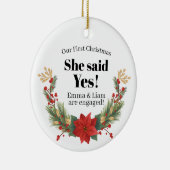 Onze eerste kerst verloofd Ornament (Rechts)