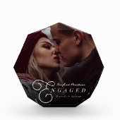 Onze eerste kerst verloofd paar klassiek minimal fotoblokken (Voorkant)