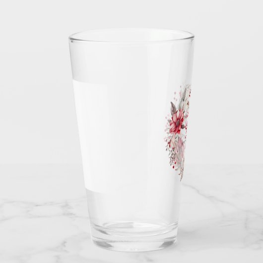 Onze eerste kerst verloofde krans glas (Rechts)