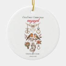 Onze Eerste Kerst Verloving Mooie Ring Datum Hart