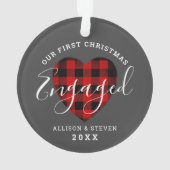 Onze eerste kerst was speciaal gepersonaliseerd do ornament (achterkant)