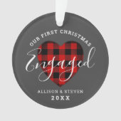 Onze eerste kerst was speciaal gepersonaliseerd do ornament (voorkant)