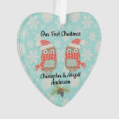 Onze eerste kerstbezit ornament (voorkant)