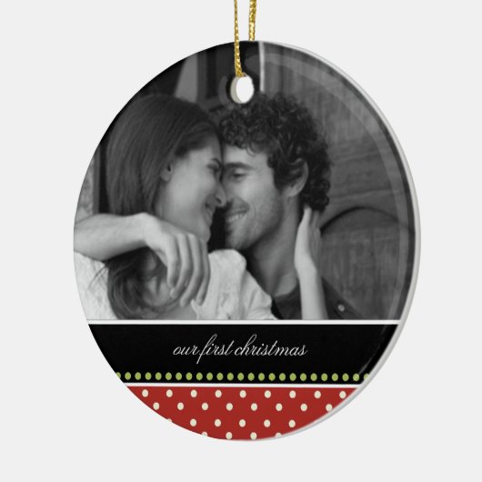 Onze eerste kerstboomversieringen keramisch ornament (Links)