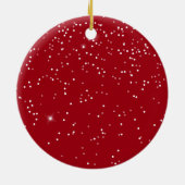 Onze eerste kerstbruiloft foto keramisch ornament (Achterkant)