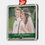 Onze eerste kerstbruiloft Premium Ornament SG (Links)