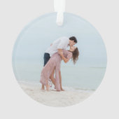 Onze eerste kerstcadeau voor meneer en mevrouw ornament (achterkant)