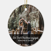 Onze eerste kerstcadeaufoto voor het script: keramisch ornament (Links)