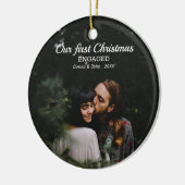 Onze eerste kerstcadeaufoto voor het script: keramisch ornament (Links)