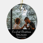 Onze eerste kerstcadeaufoto voor het script: keramisch ornament (Links)