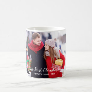 Onze eerste kerstfeestfoto koffiemok