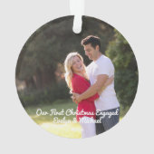 Onze eerste kerstfeestfoto ornament (achterkant)