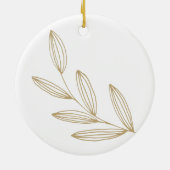 Onze eerste kerstfoto keramisch ornament (Achterkant)