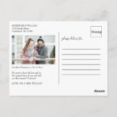 Onze eerste kerstfoto met Mr en Mrs Wedding. Briefkaart (Achterkant)