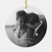 Onze eerste kerstgroene sprout keramische versieri keramisch ornament (Voorkant)