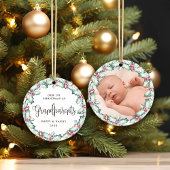 Onze eerste kerstgrootouders, Foto Keepomwille Keramisch Ornament