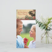 Onze eerste kerstkaart (Staand voorkant)