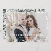 Onze eerste kerstkaart met kerstmis Pas getrouwd (Voorkant / Achterkant)