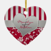 Onze eerste kerstkeepaardse versiering keramisch ornament (Voorkant)