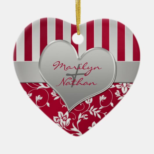 Onze eerste kerstkeepaardse versiering keramisch ornament (Voorkant)