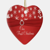 Onze eerste kerstkeepaardse versiering keramisch ornament (Rechts)