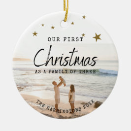 Onze eerste kerstkeramische versiering keramisch ornament