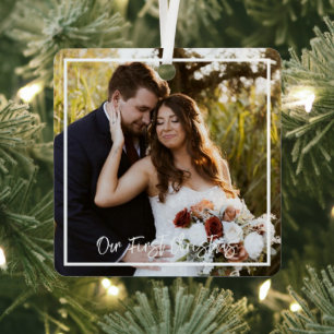 Onze eerste kerstman, de heer en mevrouw Metal Orn Metalen Ornament