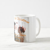 Onze eerste kerstman Mr. en Mrs. newlywed White Koffiemok (Voorkant rechts)