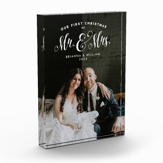 Onze eerste kerstman, Mrs. en Mrs. Foto Blo. (Links)