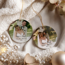 Onze Eerste Kerstmis 2 Foto Collage Boom