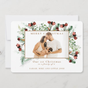 Onze eerste Kerstmis als familie van 3 foto's