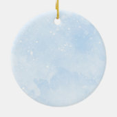 Onze Eerste Kerstmis als Mam en Pap Baby Boy Keramisch Ornament (Achterkant)