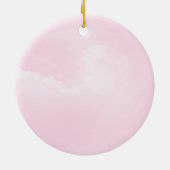 Onze Eerste Kerstmis als Mam en Pap Baby Meisje Keramisch Ornament (Achterkant)