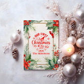 Onze Eerste Kerstmis als Mam en Pap Feestdagenkaart