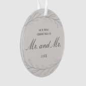 Onze eerste Kerstmis als Mr. en Mr. Photo Gay Ornament (voorkant)