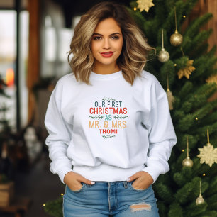 Onze Eerste Kerstmis als Mr en Mrs. T-shirt