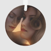 Onze eerste Kerstmis als Mrs. en Mrs. Foto Lesbian Ornament (achterkant)