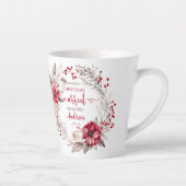 Onze eerste Kerstmis Getrouwd Latte Mok (Rechts)