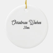 Onze eerste Kerstmis getrouwd met rode auto Keramisch Ornament (Achterkant)