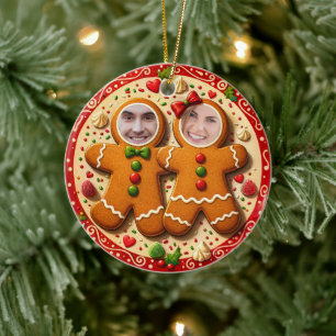 Onze Eerste Kerstmis Mijnheer & Mevrouw Plezierige Keramisch Ornament