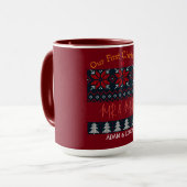 Onze eerste Kerstmis, Mr. en Mrs. /Couple newlywed Mok (Voorkant links)