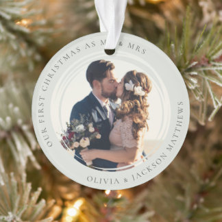 Onze eerste Kerstmis, Mr & Mrs Foto Ornament